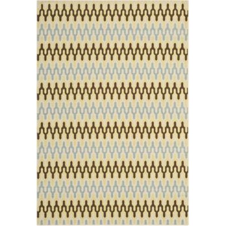 Safavieh 8 X 11 Ft. Rectangle- Indoor - Outdoor Hampton Green And Light Blue Power Loomed Rug HAM518AG-8